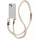 Чехол TPU two straps California Case для iPhone XR Antique White купить