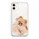 Чохол прозорий Print Dogs для iPhone 12 MINI Dog Spitz Light-Brown купити