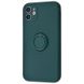 Чохол Silicone Case Full Camera Ring для iPhone 11 Forest Green купити