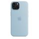 Чохол Silicone Case Full OEM+MagSafe для iPhone 15 Plus Light Blue