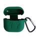 Чохол силіконовий LOGO з карабіном для AirPods 3 Dark Green - ash-mobile.com.ua - фото 1