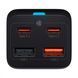 Мережевий фільтр Baseus GaN3 Pro 65W (2 Type-C + 2 USB) + Кабель Type-C to Type-C 100W (1m) Black
