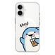 Чохол прозорий Print Shark with MagSafe для iPhone 17 Shark Cocktail