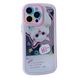 Чехол Cute Cat Mirror Case для iPhone 14 PRO Pink