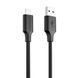 Кабель Proove Striped Silicone USB to Lightning (1m) Black