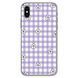 Чохол прозорий Print Flower Color для iPhone XS MAX Flower Purple - ash-mobile.com.ua - фото 1