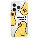 Чохол прозорий Print Duck with MagSafe для iPhone 16e | 17e Duck What?