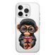 Чохол прозорий Print Animals with MagSafe для iPhone 16e | 17e Monkey