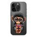 Чохол прозорий Print Animals with MagSafe для iPhone 16e | 17e Monkey