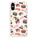 Чохол прозорий Print FOOD with MagSafe для iPhone XS MAX Sushi купити
