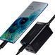 Мережевий фільтр Baseus GaN3 Pro 65W (2 Type-C + 2 USB) + Кабель Type-C to Type-C 100W (1m) Black