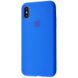 Чохол Silicone Case Full для iPhone X | XS Surf Blue купити