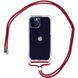 Чохол Crossbody Transparent на шнурку для iPhone 12 | 12 PRO Marsala купити