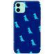 Чехол Wave Print Case для iPhone 12 MINI Blue Dinosaur - ash-mobile.com.ua - фото 1