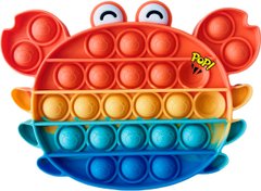Pop-It іграшка Crab (Крабик) Orange/Blue купити