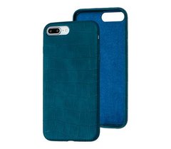 Чехол Leather Crocodile Case для iPhone 7 Plus | 8 Plus Forest Green купить