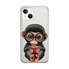 Чохол прозорий Print Animals для iPhone 15 Plus Monkey