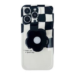 Чохол Popsocket Сheckmate Case для iPhone 13 PRO MAX More Black/White