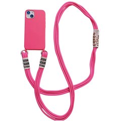 Чехол TPU two straps California Case для iPhone 12 PRO MAX Electrik Pink купить