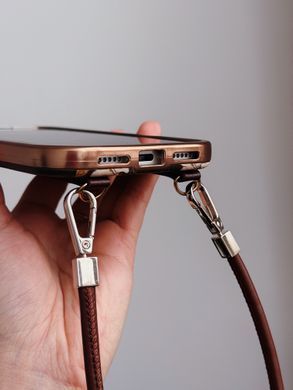 Чехол Vintage Leather Case для iPhone 16 PRO Rose Brown - ash-mobile.com.ua - фото 6
