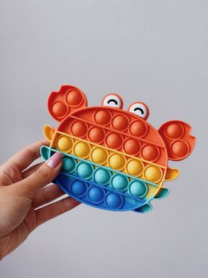 Pop-It игрушка Crab (Крабик) Orange/Blue купить