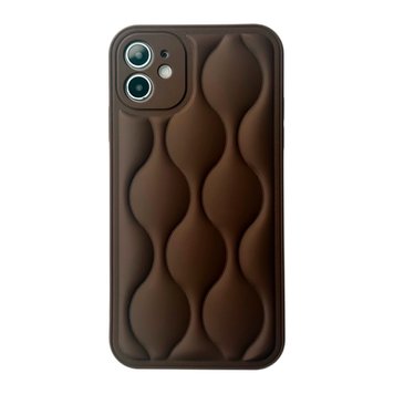 Чохол Silicone Jacket Design Case для iPhone 11 Brown - ash-mobile.com.ua - фото 1