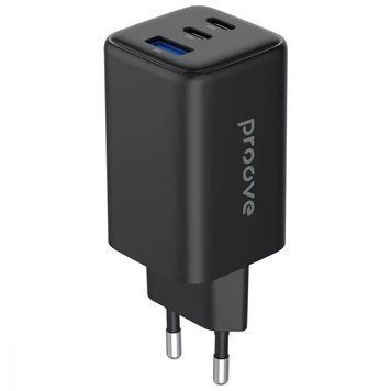 МЗП Proove Pocket GaN 65W (2Type-C + USB) Black - ash-mobile.com.ua - фото 1