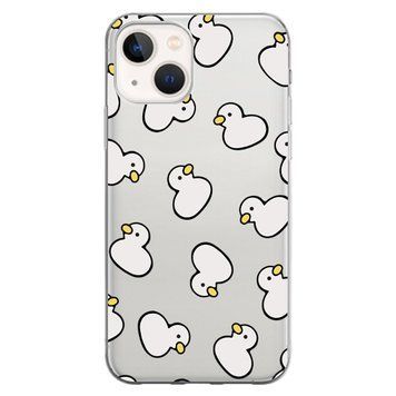 Чохол прозорий Print Duck для iPhone 14 Plus White - ash-mobile.com.ua - фото 1