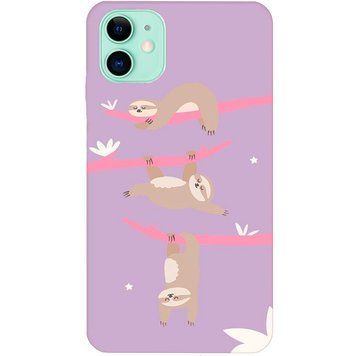 Чехол Wave Print Case для iPhone 11 Purple Lazybones - ash-mobile.com.ua - фото 1
