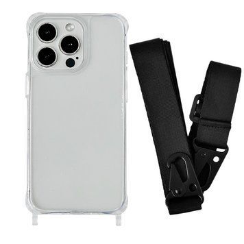 Чохол прозорий з ремінцем для iPhone 18 PRO Black