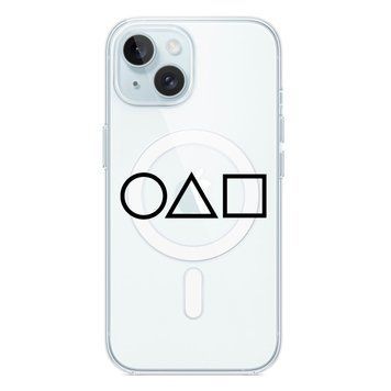 Чохол прозорий Print SQUID GAME with MagSafe для iPhone 15 Game - ash-mobile.com.ua - фото 1