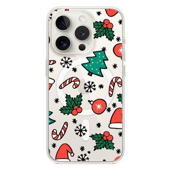 Чехол прозрачный Print NEW YEAR with MagSafe для iPhone 11 PRO MAX Tree/Lollipop/Hat - ash-mobile.com.ua - фото 1