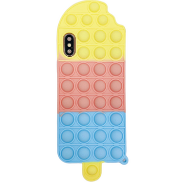 Чехол Pop-It Case для iPhone X | XS Ice Cream Yellow/Blue - ash-mobile.com.ua - фото 1