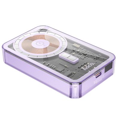 Портативна Батарея Hoco Q14A Ice Crystal 20W MagSafe 10000mAh Purple - ash-mobile.com.ua - фото 2