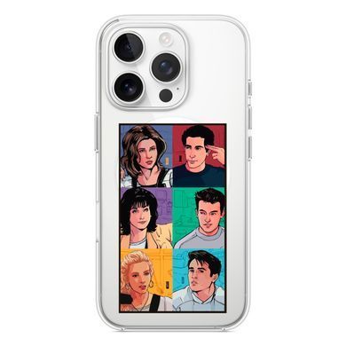 Чехол прозрачный Print FRIENDS with MagSafe для iPhone 16e | 17e Home - ash-mobile.com.ua - фото 2