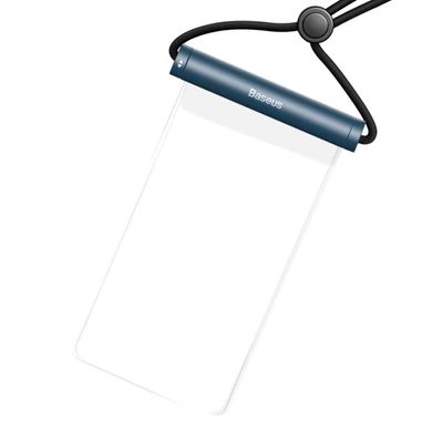 Чехол водонепроницаемый Baseus Cylinder slide-cover Waterproof bag до 7.2" Blue