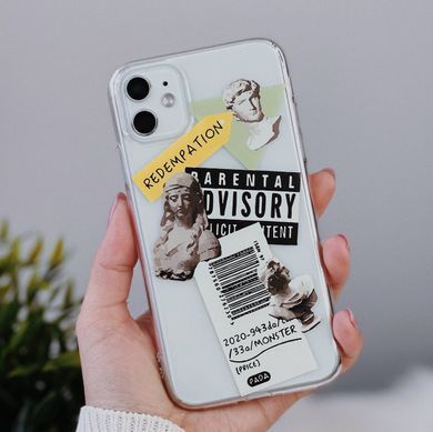 Чехол прозрачный Print Rome для iPhone 17 Air Three Sculptures