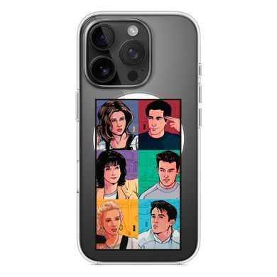 Чехол прозрачный Print FRIENDS with MagSafe для iPhone 16e | 17e Home - ash-mobile.com.ua - фото 3
