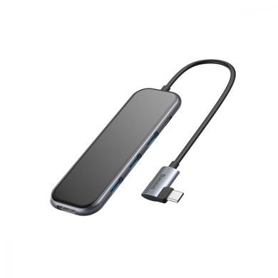 Перехідник для MacBook USB-C хаб Baseus Superlative Multifunctional 5 в 1 Black купити
