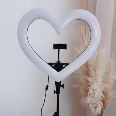 Цветная кольцевая лампа в форме Сердца Color Heart BX-34 RGB (47 см) + тренога купить