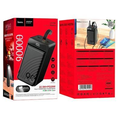 Портативна Батарея Hoco J123D 22.5W 90000mAh Black - ash-mobile.com.ua - фото 8