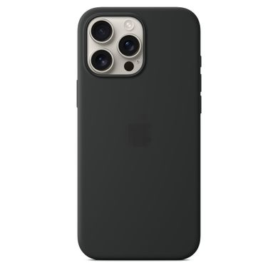 Чехол Silicone Case with MagSafe OEM для iPhone 16 PRO MAX Black - ash-mobile.com.ua - фото 1