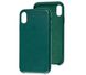 Чохол Leather Case GOOD для iPhone XS MAX Forest Green