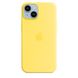 Чехол Silicone Case Full OEM+MagSafe для iPhone 14 Plus Canary Yellow
