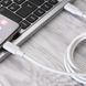 Кабель Proove Striped Silicone Type-C to Type-C 60W (1m) White
