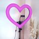 Кольорова кільцева лампа у формі Серця Color Heart BX-34 RGB (47 см) + тринога