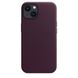 Чохол Leather Case with MagSafe для iPhone 13 MINI Dark Cherry
