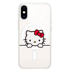 Чохол прозорий Print Hello Kitty with MagSafe для iPhone XS MAX Looks купити