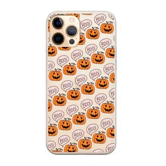 Чохол прозорий Print Halloween для iPhone 12 | 12 PRO Pumpkin Orange купити