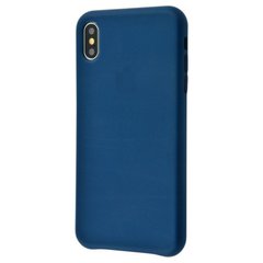 Чохол Leather Case GOOD для iPhone XS MAX Midnight Blue купити